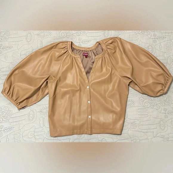 Staud Vegan Leather Large Top Camel - Picture 5 of 11